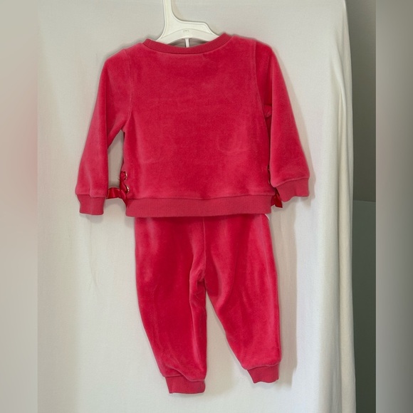 Juicy Couture Fuchsia Pink Baby tracksuit size 6/9 Month - Picture 4 of 5